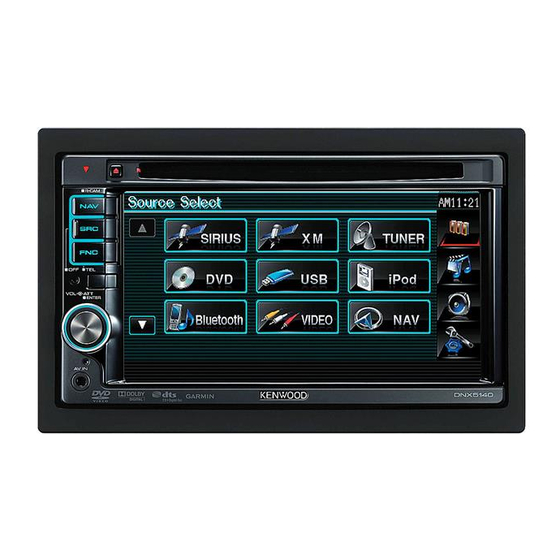 Kenwood DNX5140 - Wide Double-DIN In-Dash Nagivation Instruction Manual