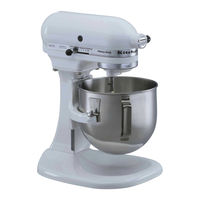 Kitchenaid K5SSWH - Heavy Duty Series Stand Mixer Instructions And Recipes Manual