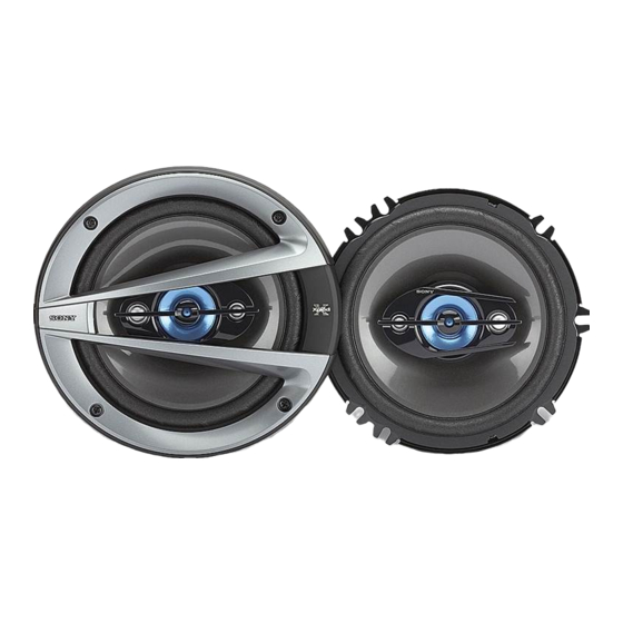Sony XS-GTX1641 - 16" Coaxial Speakers Specifications
