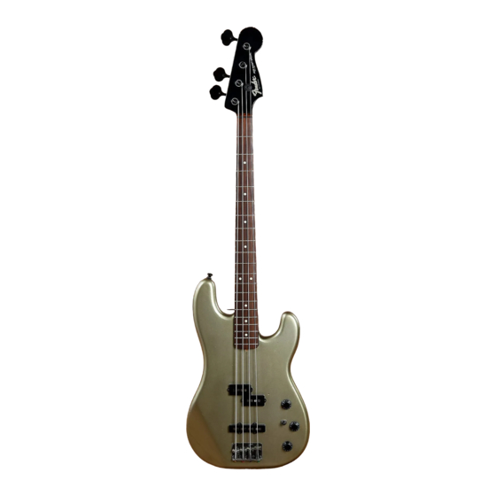 FENDER CONTEMPORARY JAZZ BASSES MANUAL Pdf Download ManualsLib