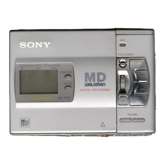 SONY MDウォークマン MZ-R50 - ポータブルプレーヤー