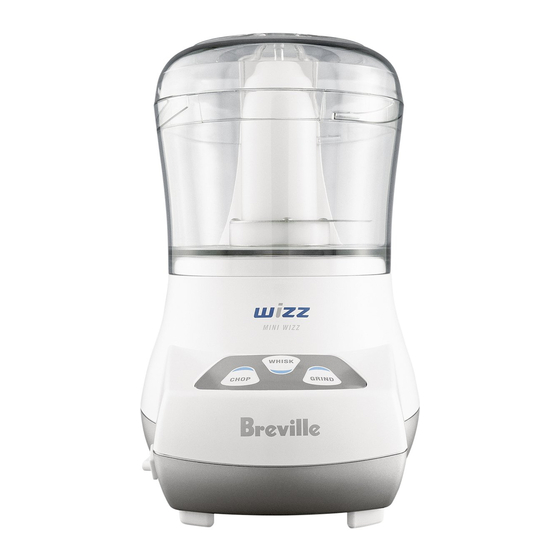 BREVILLE MINI WIZZ BFP100 INSTRUCTIONS FOR USE MANUAL Pdf Download ManualsLib