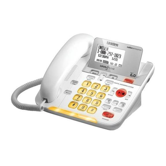 UNIDEN D3098S USER MANUAL Pdf Download ManualsLib