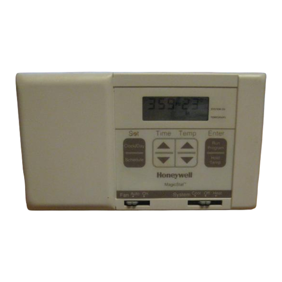 HONEYWELL CT2800A1009 PROGRAMMING AND INSTALLATION INSTRUCTIONS Pdf