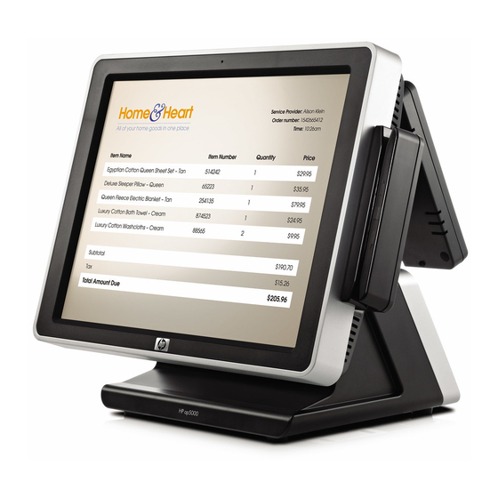 HP ap5000 - All-in-One Point of Sale System Quick Setup