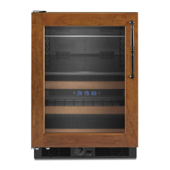 KITCHENAID KBCO24LS 24 IN. UNDERCOUNTER WINE CELLAR USE AND CARE