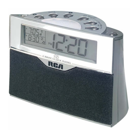 RCA RP3710 AM/FM CLOCK RADIO USER MANUAL Pdf Download ManualsLib