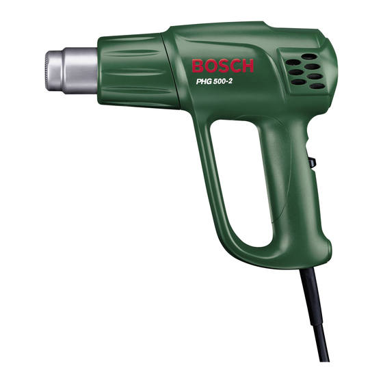 User Manuals: Bosch PHG 500-2 Heat Gun