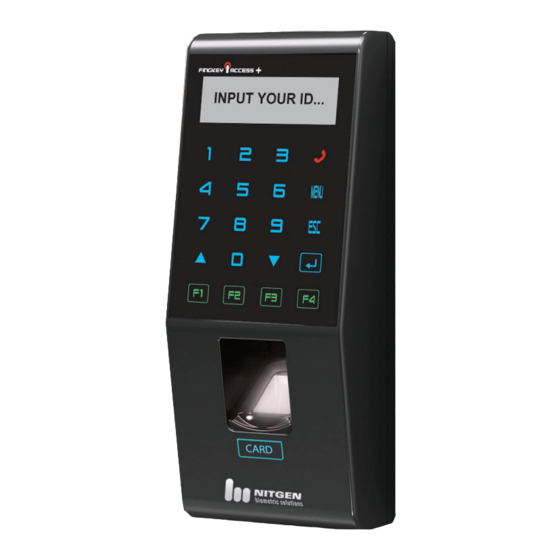 Nitgen Fingkey Access + User Manual
