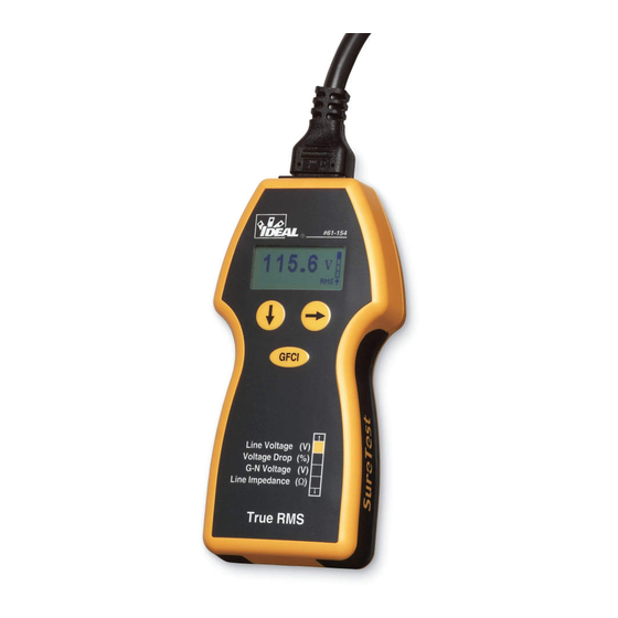 IDEAL SureTest 61-155 Manual