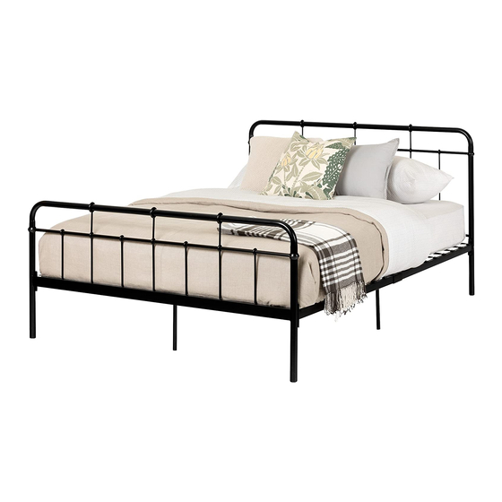 South Shore Queen Metal Bed 11683 Assembly Instructions Manual