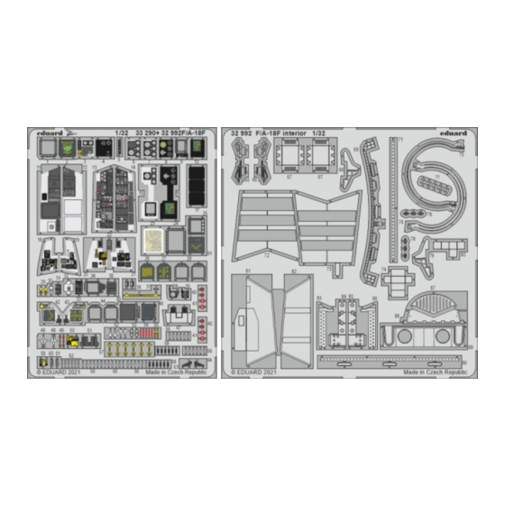 Eduard F/A-18F interior Manual