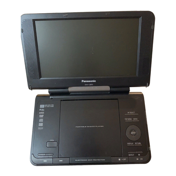 Panasonic DVD-LS855TP Operating Instructions Manual