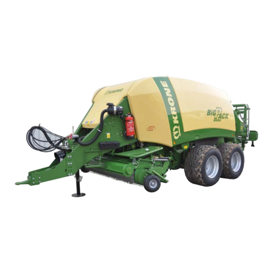 Krone Big Pack 890 HS Original Operating Instructions