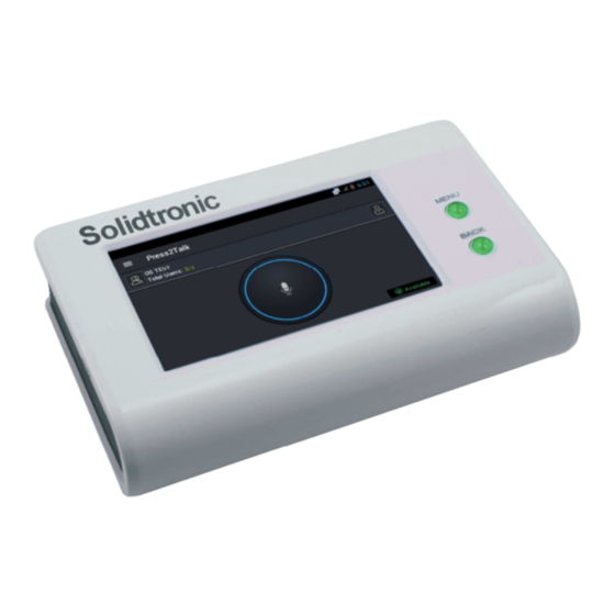 Solidtronic ST-RoIP4-Kirisun User Manual