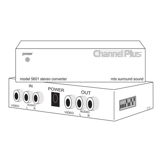 Linear ChannelPlus 5601 Supplementary Manual