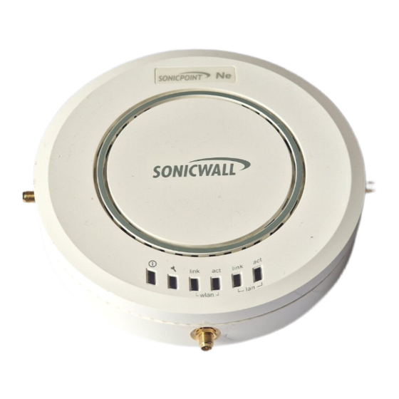SonicWALL E-Class SonicPoint-Ne Getting Started Manual