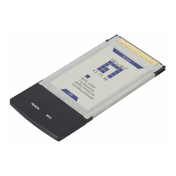 LevelOne WPC-0301 User Manual