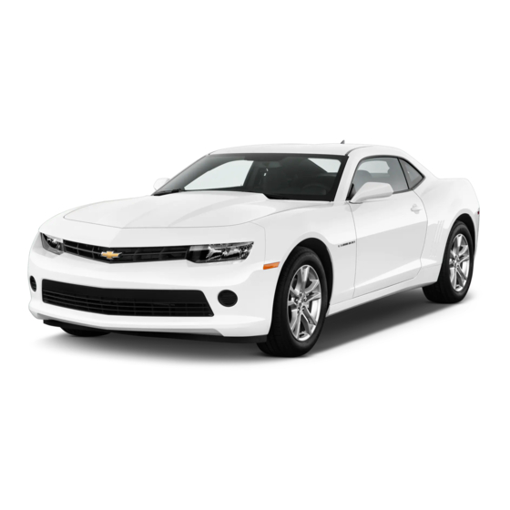 Chevrolet 2014 Camaro Owner's Manual