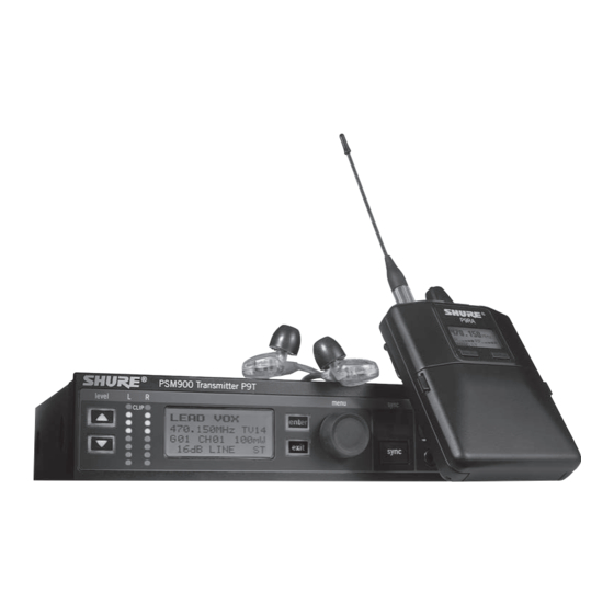 Shure PSM 900 User Manual