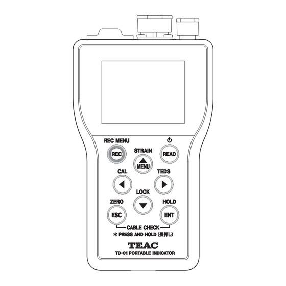 Teac TD-01 Portable Owner's Manual