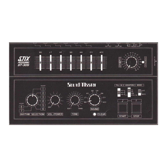 SOUNDMASTER STIX ST-305 Operating Manual