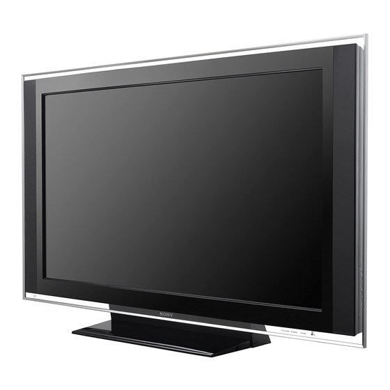 Sony BRAVIA 3-217-284-12(1) Operating Instructions Manual