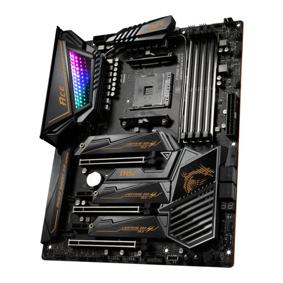 MSI MEG X570 ACE Quick Start Manual