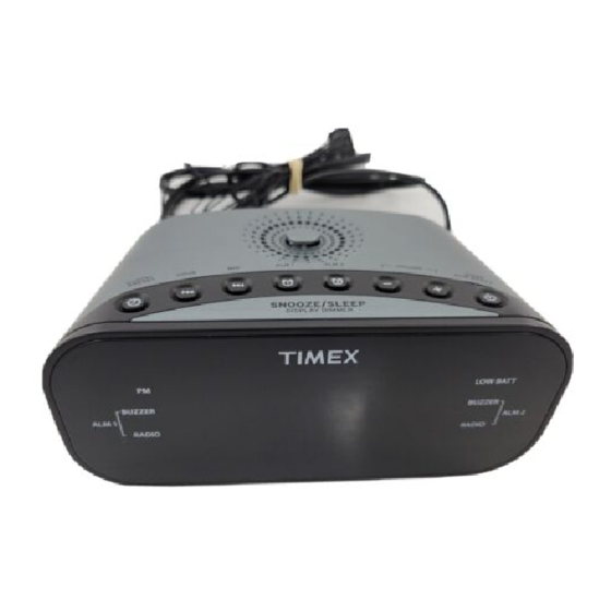 Timex T231Y AM/FM Clock Radio Manual