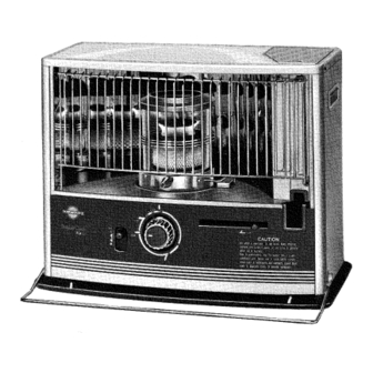 Toyostove RCA-87 Operation And Maintenance Instructions