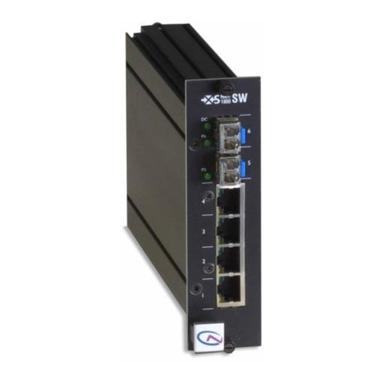User Manuals: Siqura XSNet 1800 SW Network Router