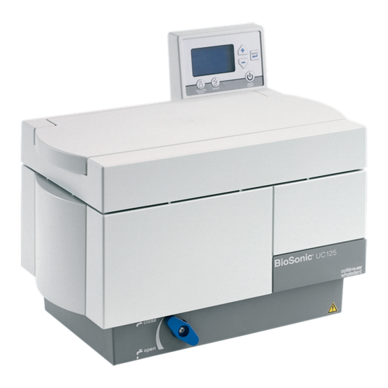 Coltene BioSonic UC125 Owner's Manual