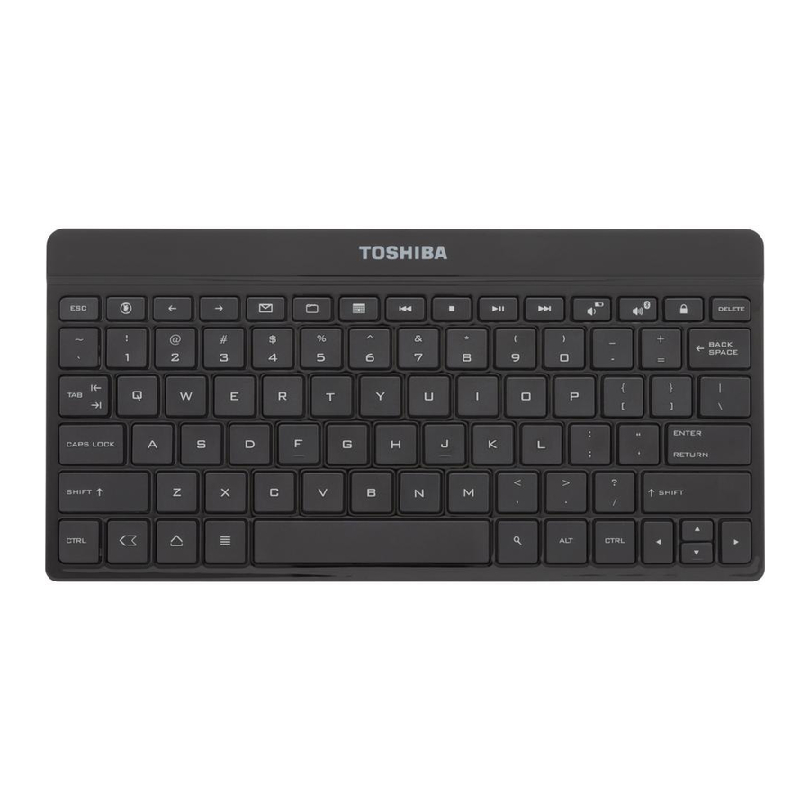 Toshiba Wireless Keyboard (PA3959U-1ETB) Manuals