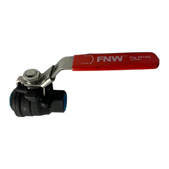 FNW 220A Installation, Operation & Maintenance Instructions