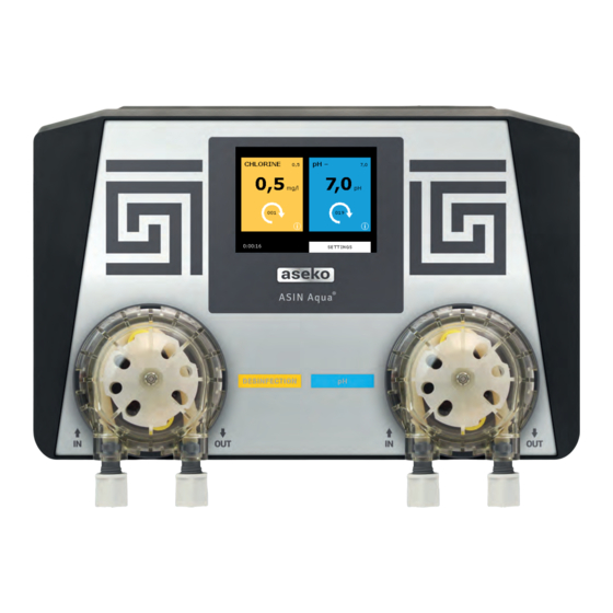 User Manuals: Aseko ASIN AQUA Pool Water Treatment