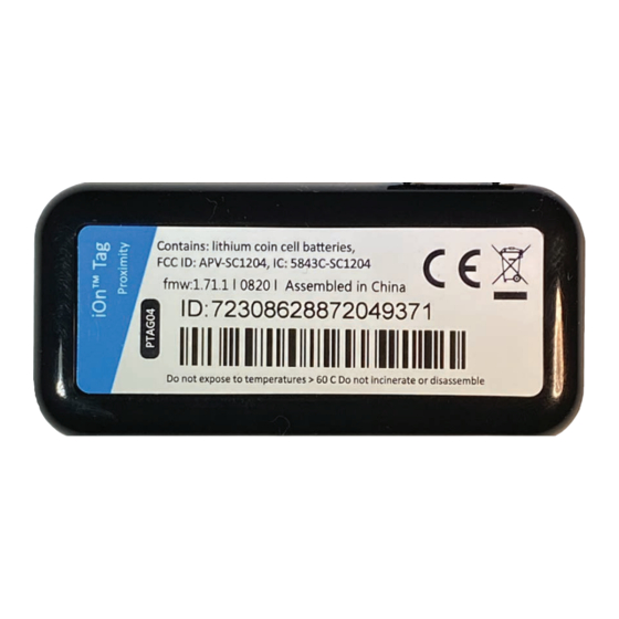 Pedigree Technologies OneView iOn Tag Installation Manual