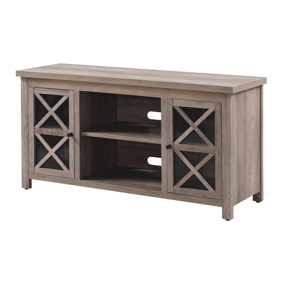 User Manuals: Hudson & Canal TV0680 Oak TV Stand