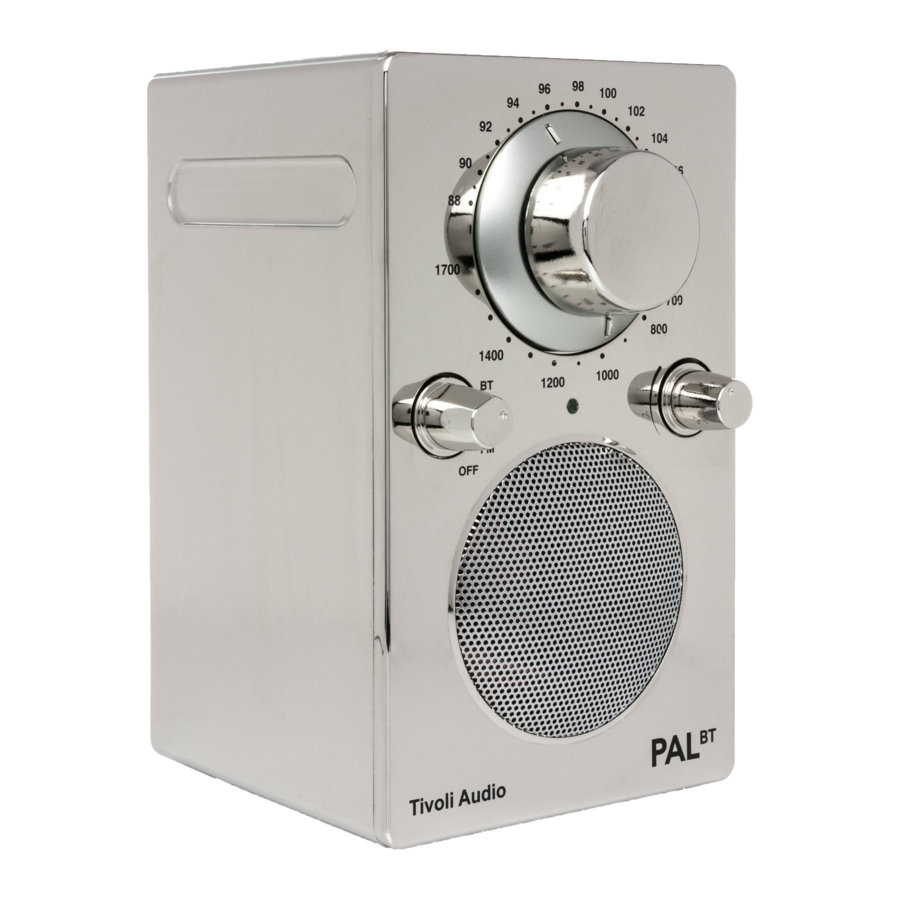 Tivoli Audio PAL BT Owner's Manual