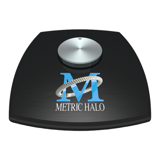 Metric Halo Mobile I/O User Manual