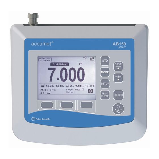 Fisher Scientific accumet AB250 Instruction Manual