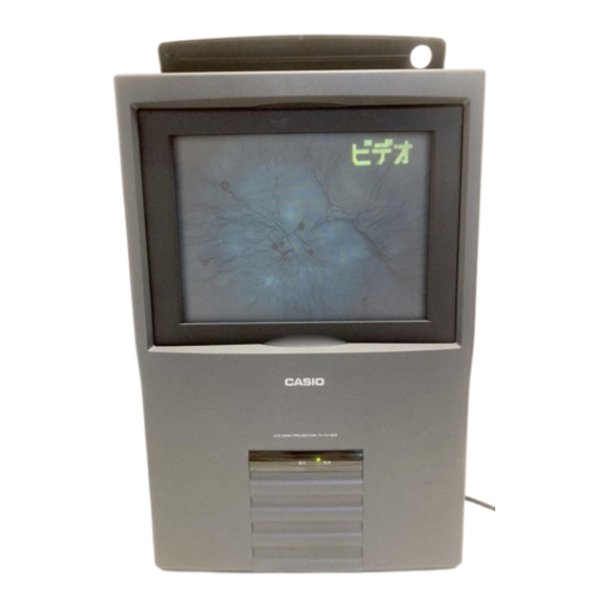 Casio FV-600P Manuals
