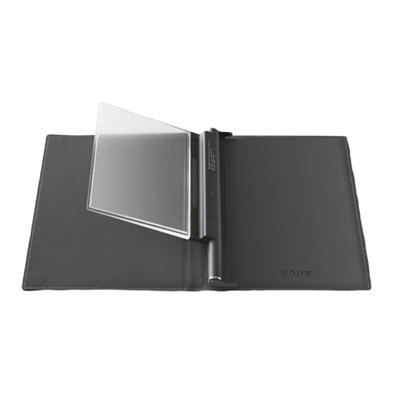 Sony PRSA-CL1 User Manual