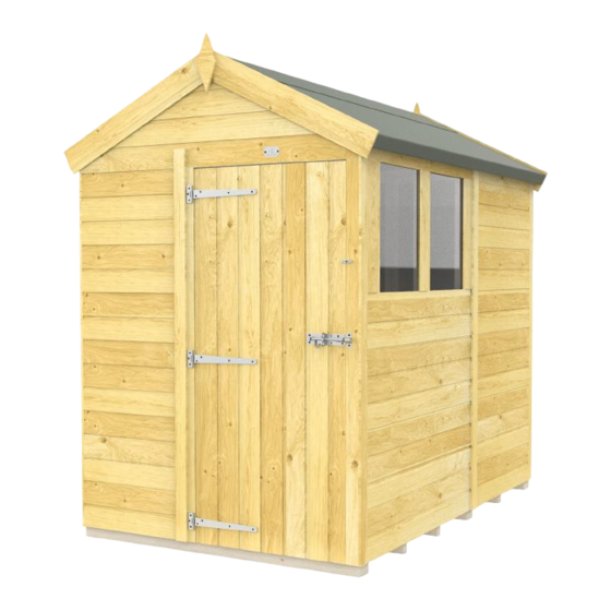 total sheds Apex Shed Assembly Manual