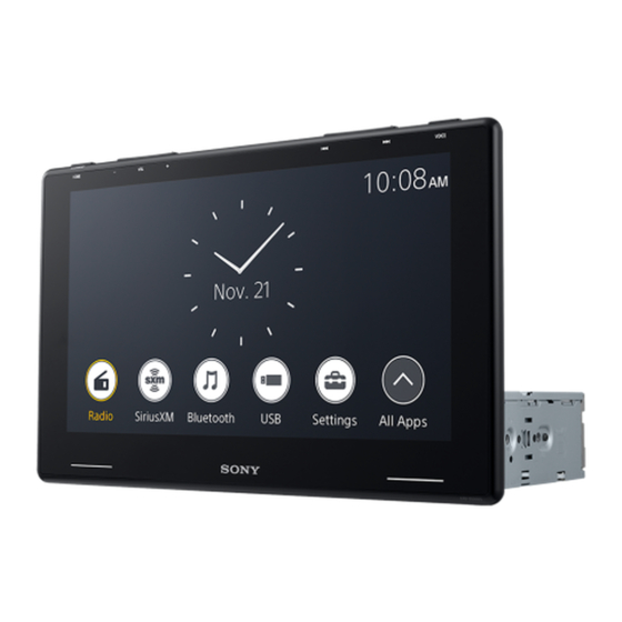Sony XAV-9500ES Operating Instructions Manual