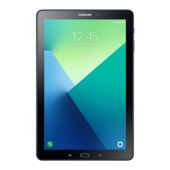 Samsung Galaxy Tab A 2016 Manuals