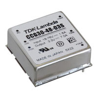 Tdk-Lambda CCG15 Series Instruction Manual