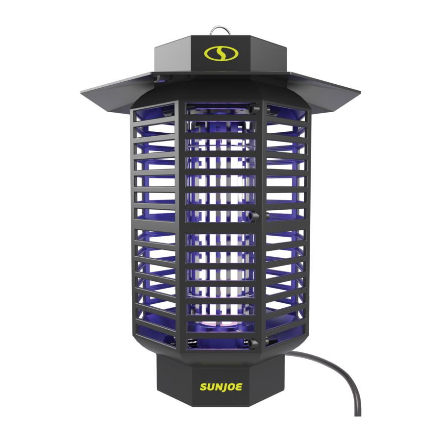 SunJoe SJ-BZ18W - 18-Watt Electric Bug Trapper Manual