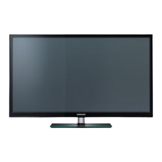 User Manuals: Samsung PS43E490B1WXXH Plasma TV