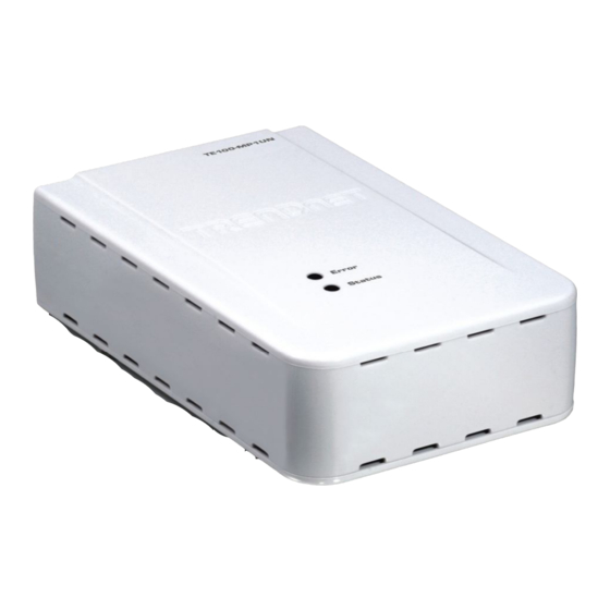 TRENDnet TE100-MP1UN Quick Installation Manual