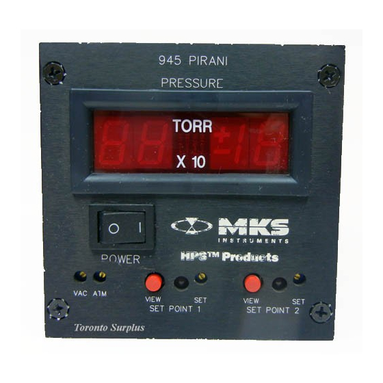 MKS HPS 945 Series Operation And Maintenance Manual
